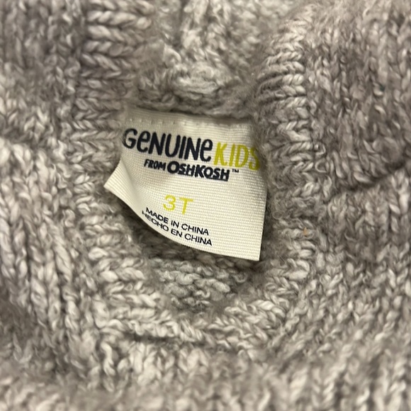 Grey Poncho with bunny ears-NWT - Picture 2 of 3